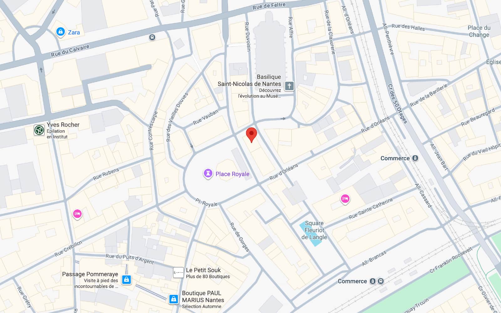 Emplacement de l’office sur Google Maps